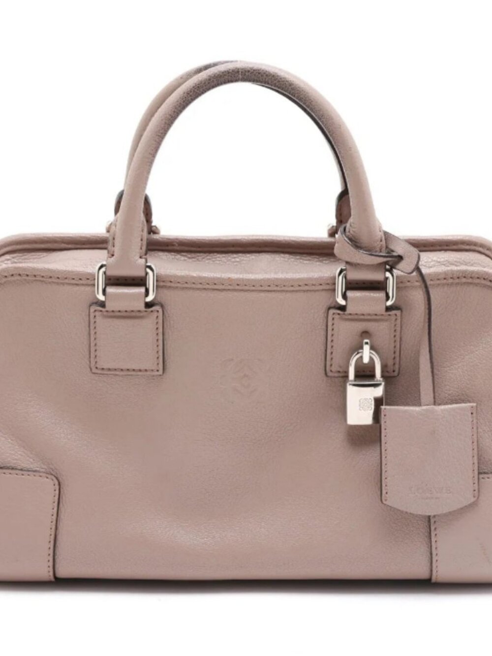 Loewe Amazona 28 Leather Handbag Beige